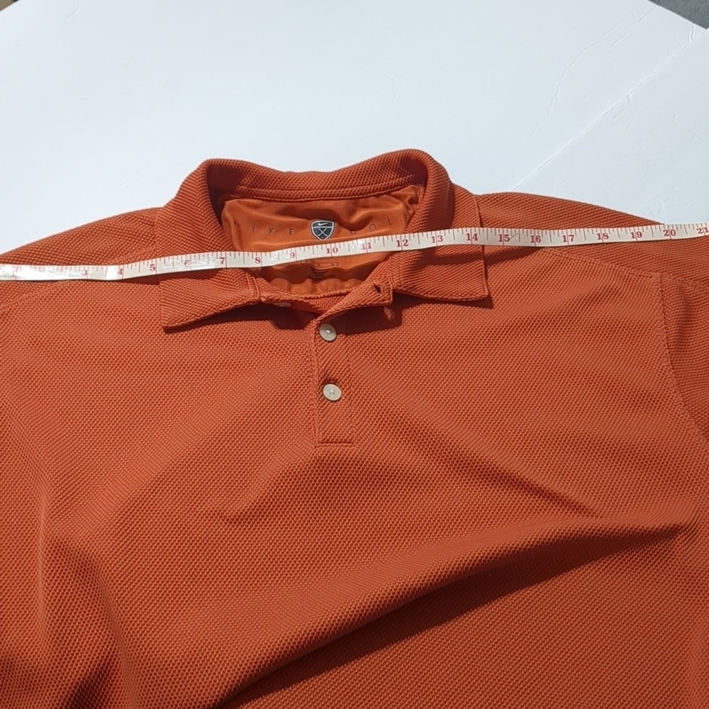 Nike Golf Orange Nike sphere dry shirt Men Medium - Picture 6 of 7
